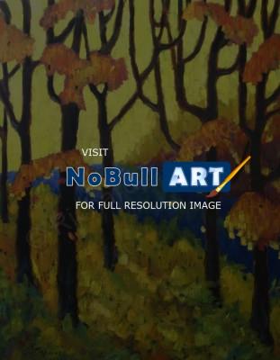 Art Sell Directly By The Artis - Abstract_Forest_Sold - Oil On Canvas